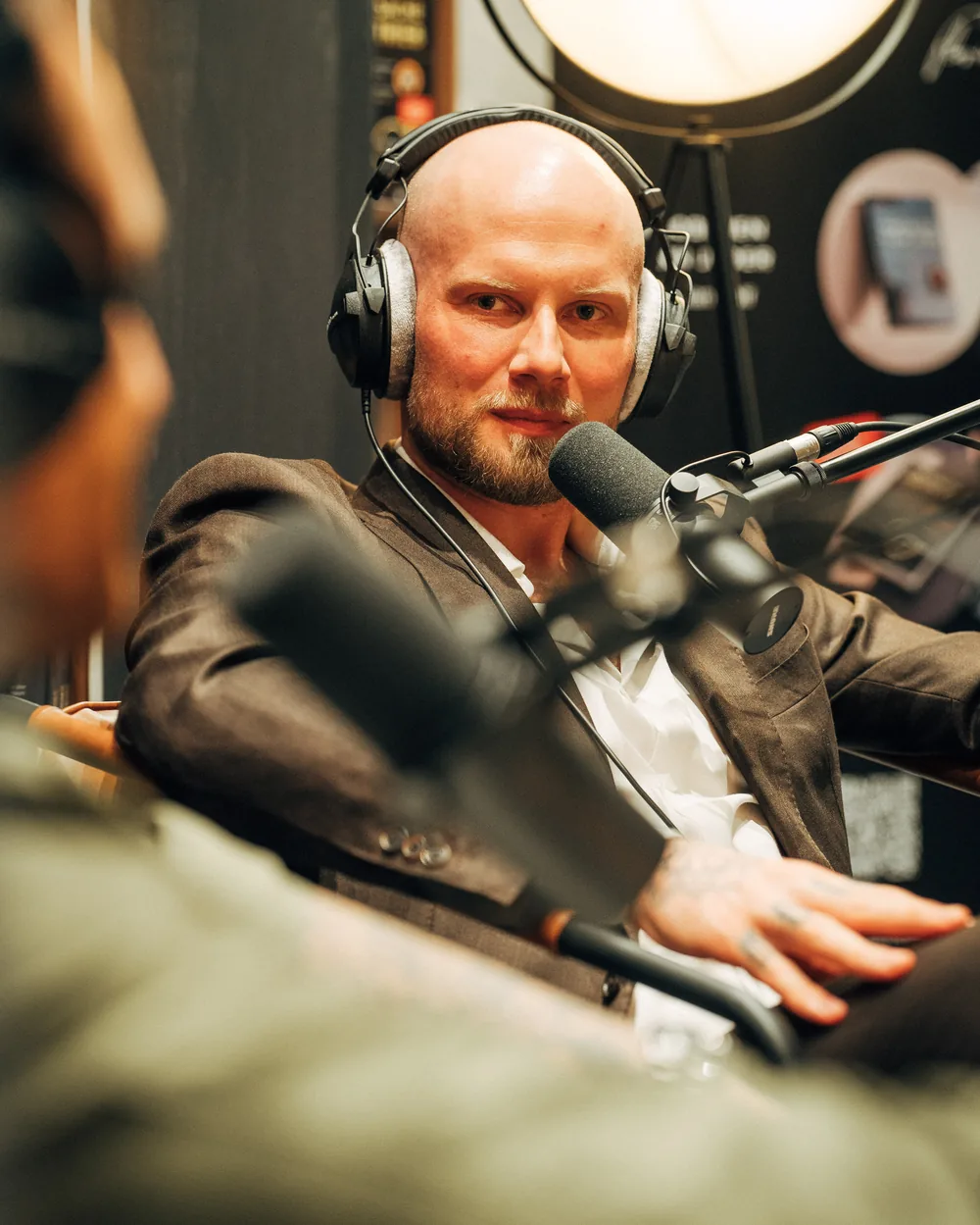 Florian Höper im Podcast-Studio