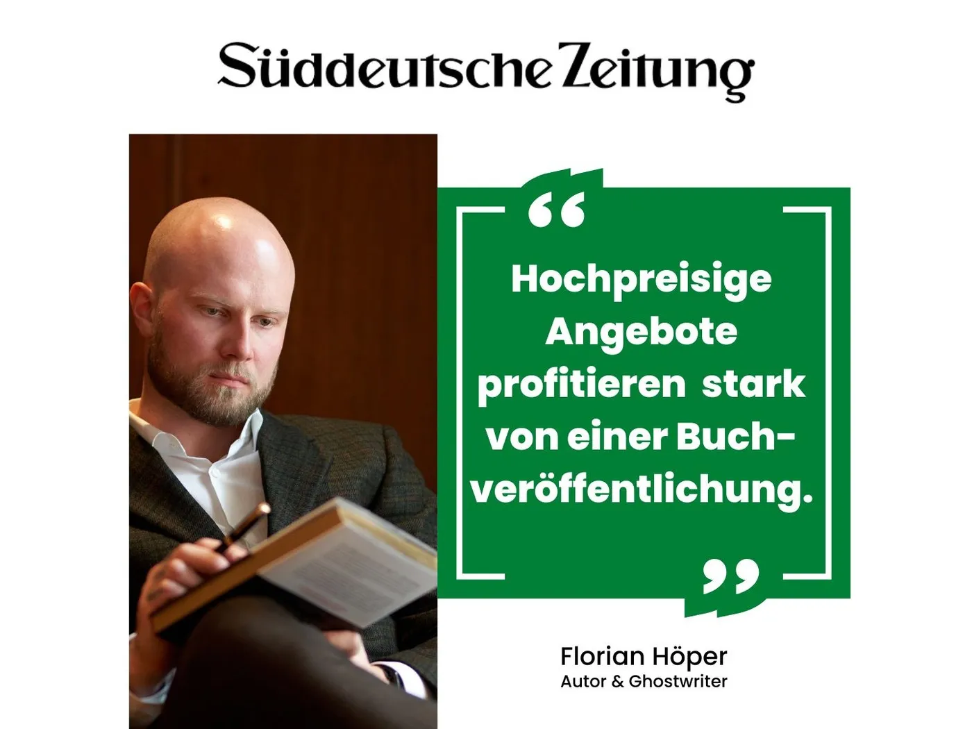 Süddeutsche Zeitung: Florian Höper über Buchveröffentlichungen